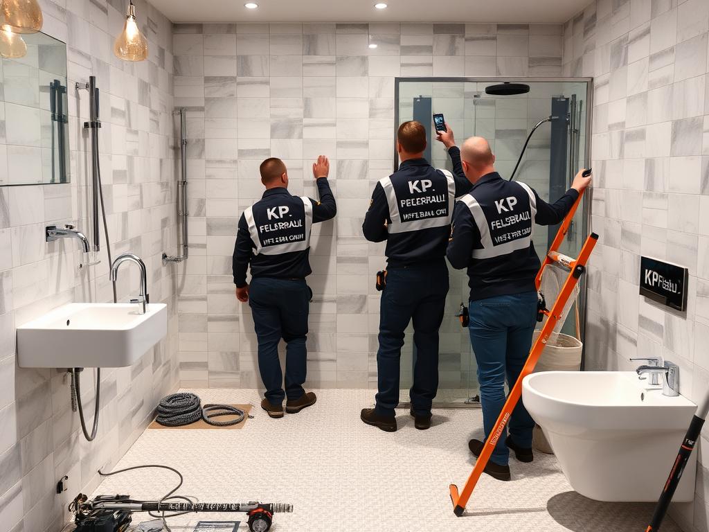 KP FelsBau GmbH Klempner bei der Badsanierung in Berlin, Sanitärarbeiten in der Nähe