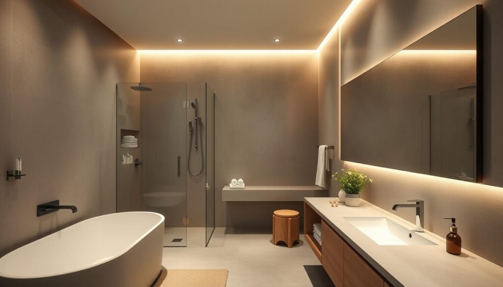 Modernes Badezimmer im minimalistischen Stil 2024