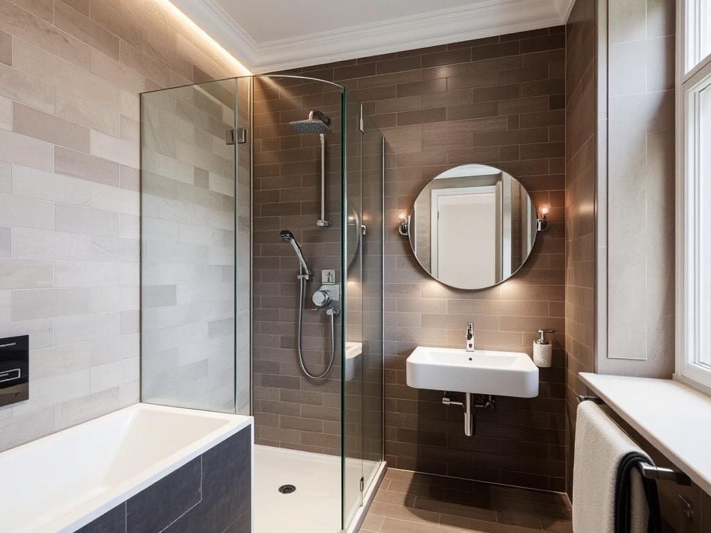 Modernes Badezimmer in einem Altbau in der List in Hannover