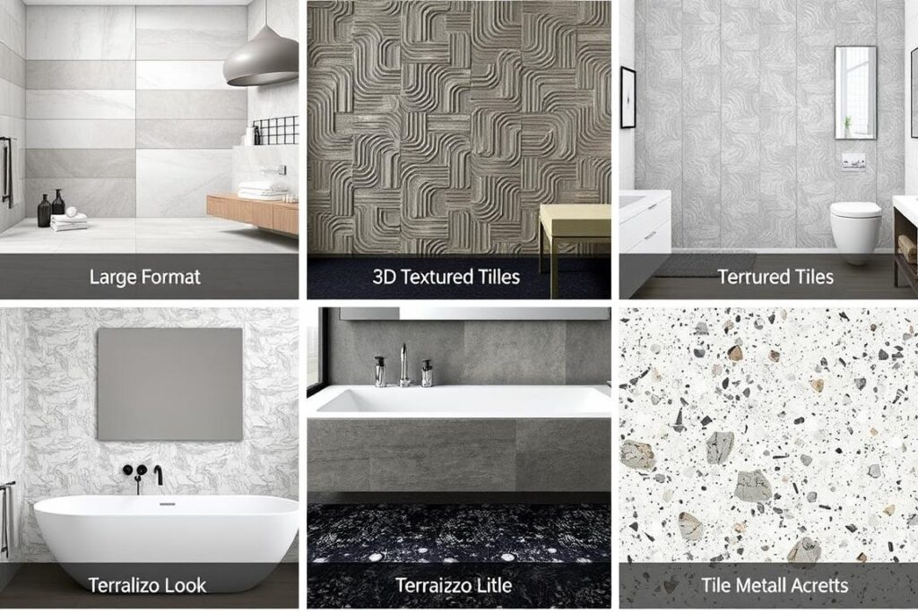 Trend-Collage moderner Badfliesen von Fliesenleger Hannover