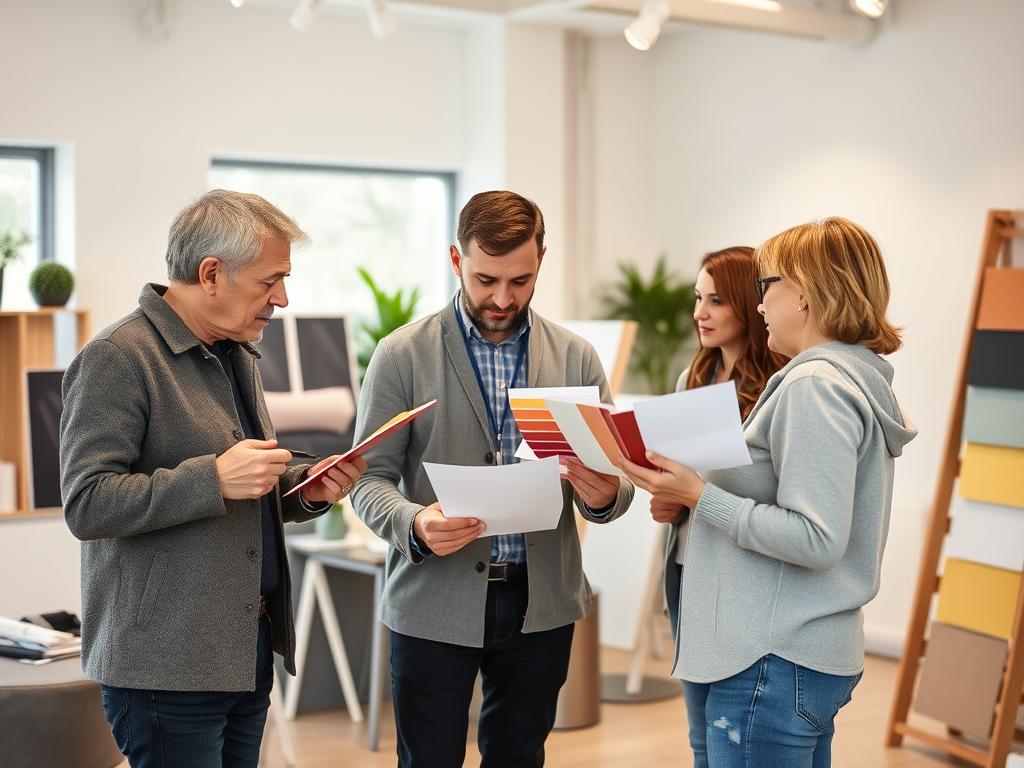 Beratungsgespräch mit einem Malermeister in Hannover