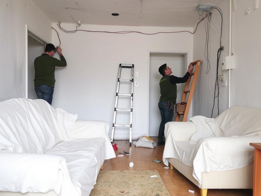 Elektrosanierung in einem bewohnten Mehrfamilienhaus aus den 1960er Jahren