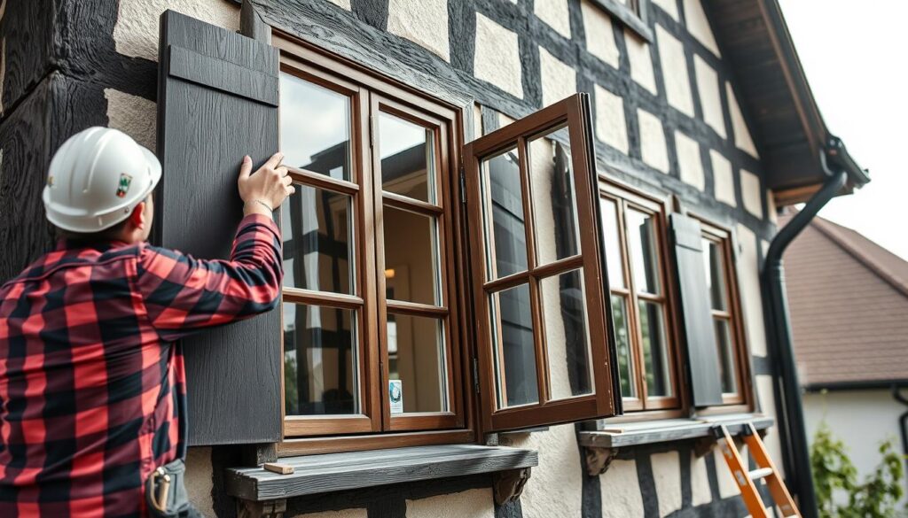 Energieeffiziente Fenster in einem niedersächsischen Fachwerkhaus mit KfW Förderung Niedersachsen