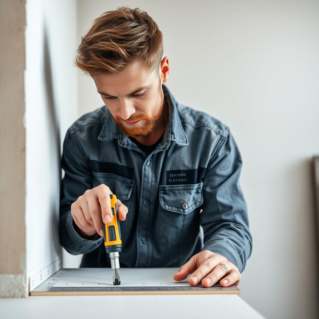Erfahrener Trockenbauer Niedersachsen bei der Arbeit