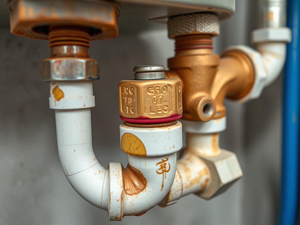 Fehlerhafte Rohrverbindungen bei DIY-Installation