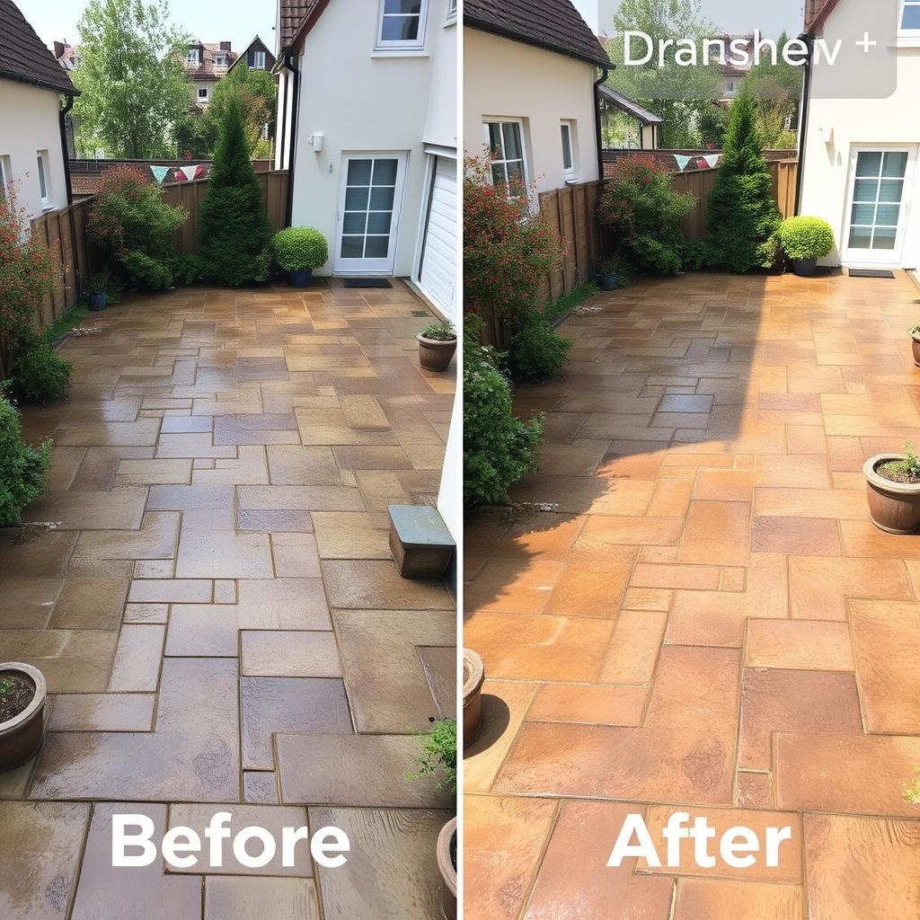 Gartenbau Braunschweig & Region - Hochdruckreinigung von Terrassen und Wegen