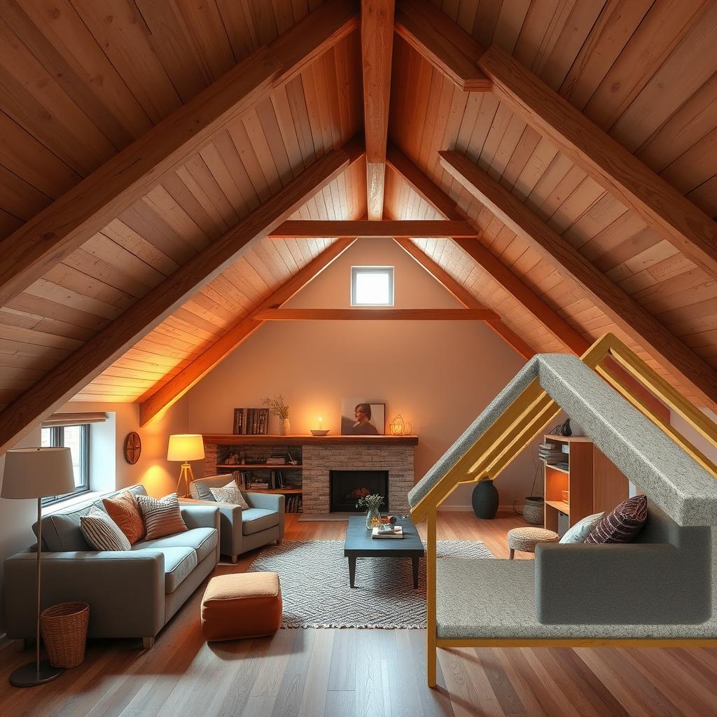 Gemütliches Dachgeschoss mit optimaler Dachisolierung in Niedersachsen