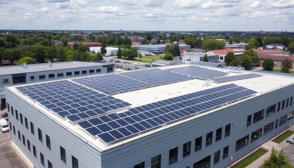 Gewerbebetrieb mit großer Solaranlage in Hannover