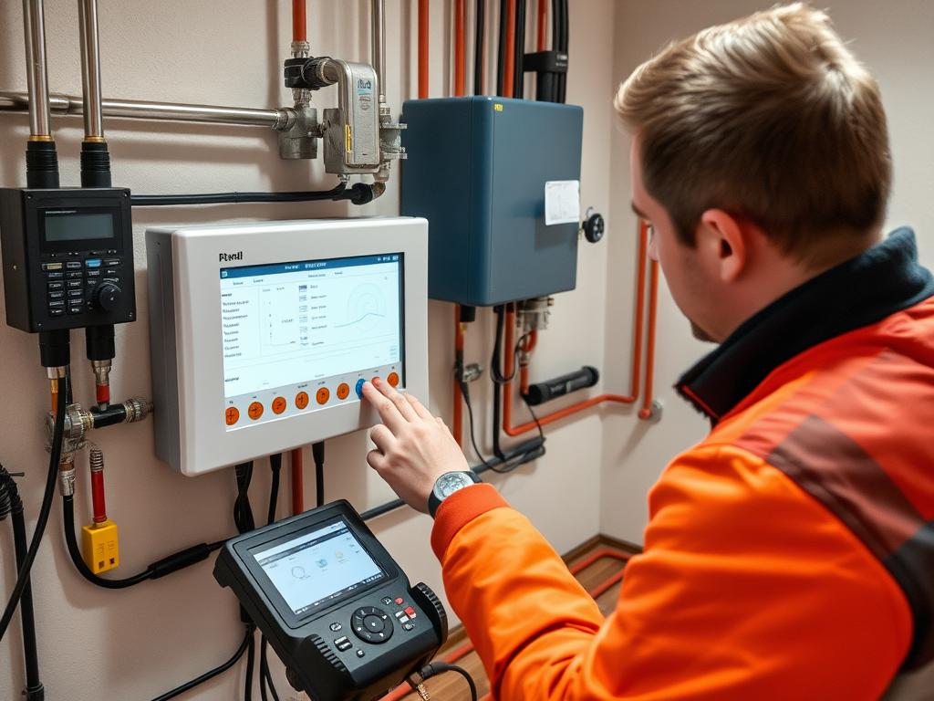 Inbetriebnahme und Einstellung einer Fußbodenheizung