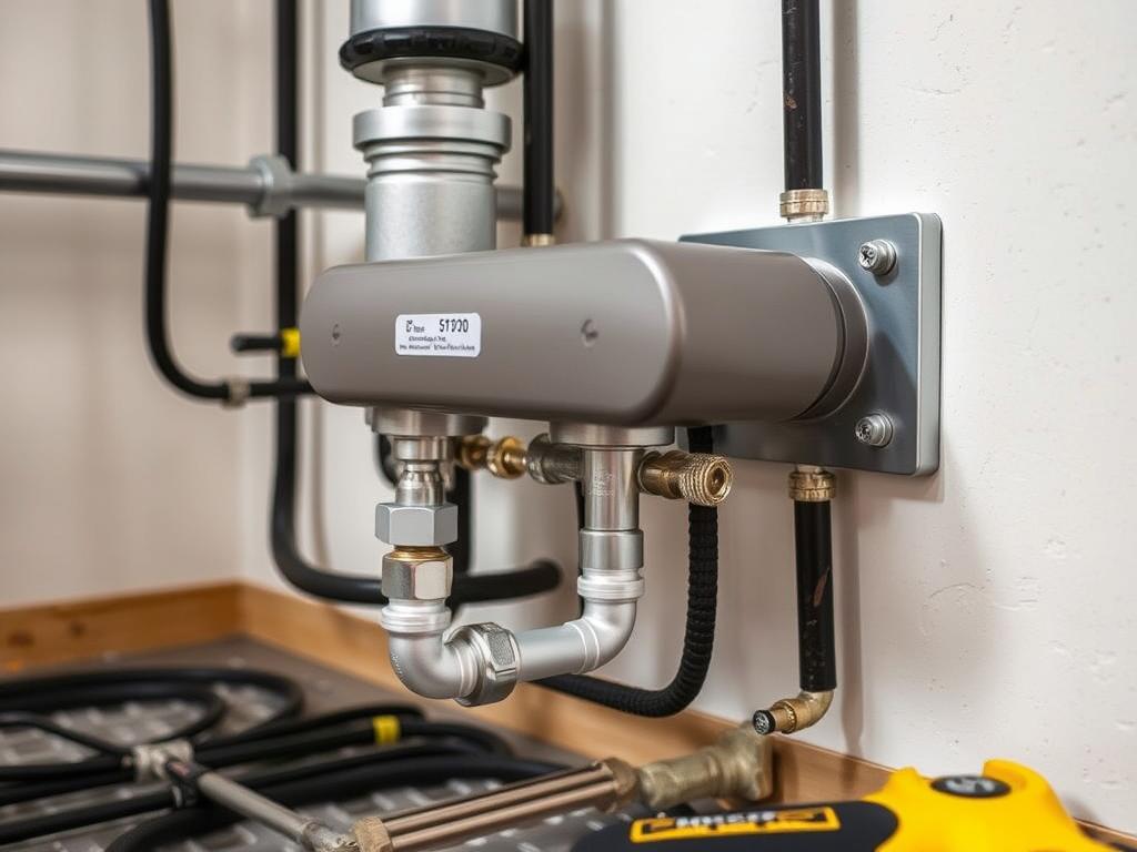 Installation eines Heizkreisverteilers für Fußbodenheizung