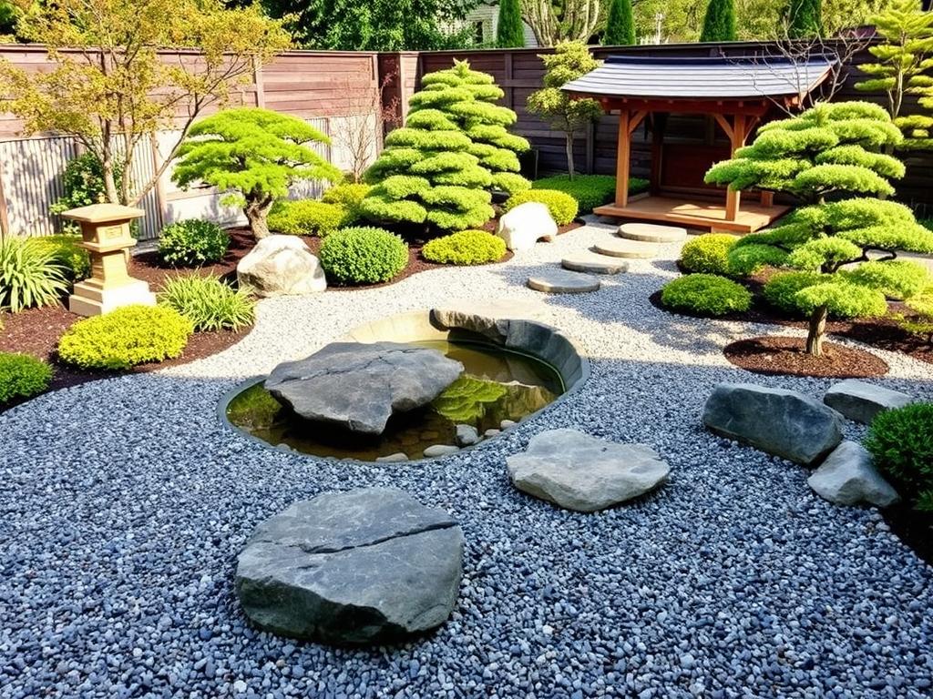 Japanischer Garten mit Zen-Elementen für Gartenplanung & Gestaltung