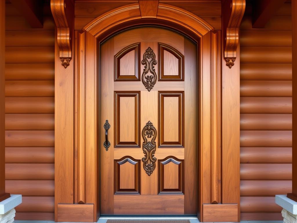 Klassische Haustür für traditionelles Haus Klassische Haustür für traditionelles Haus