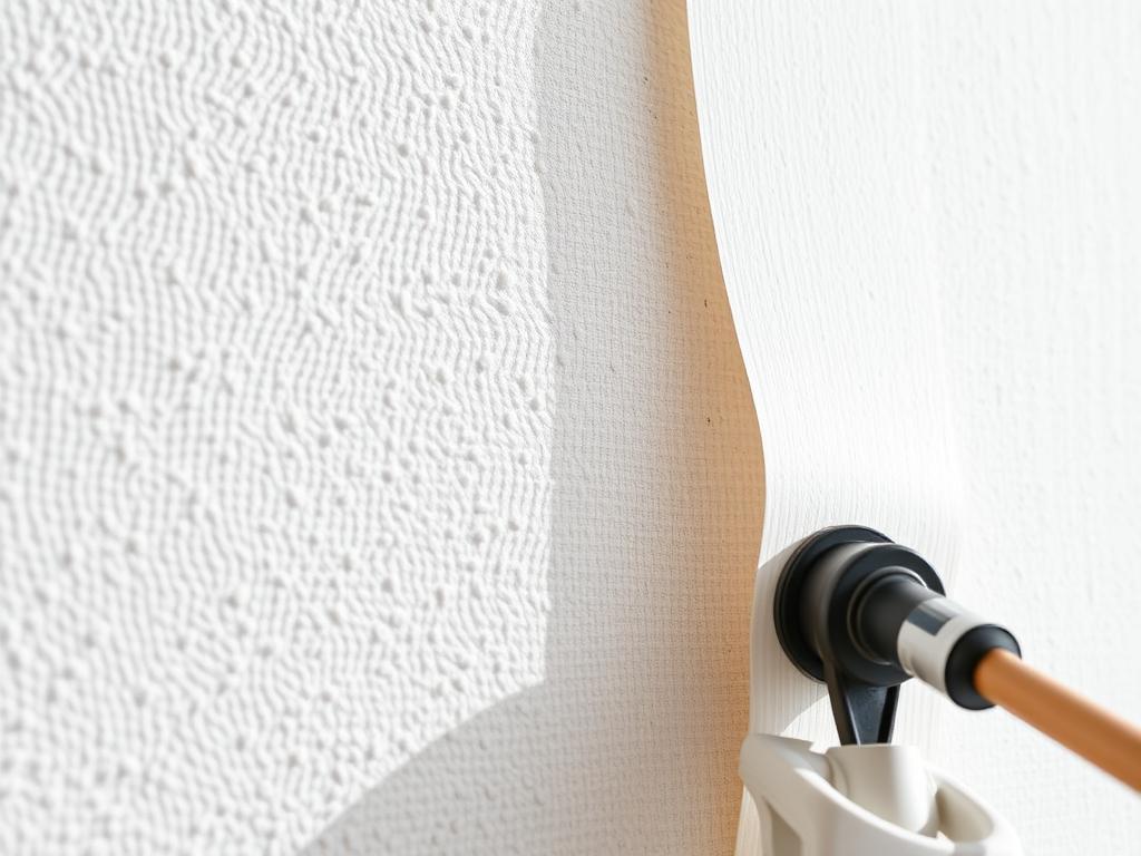 Klassische Raufasertapete bei Tapezierarbeiten in Hannover