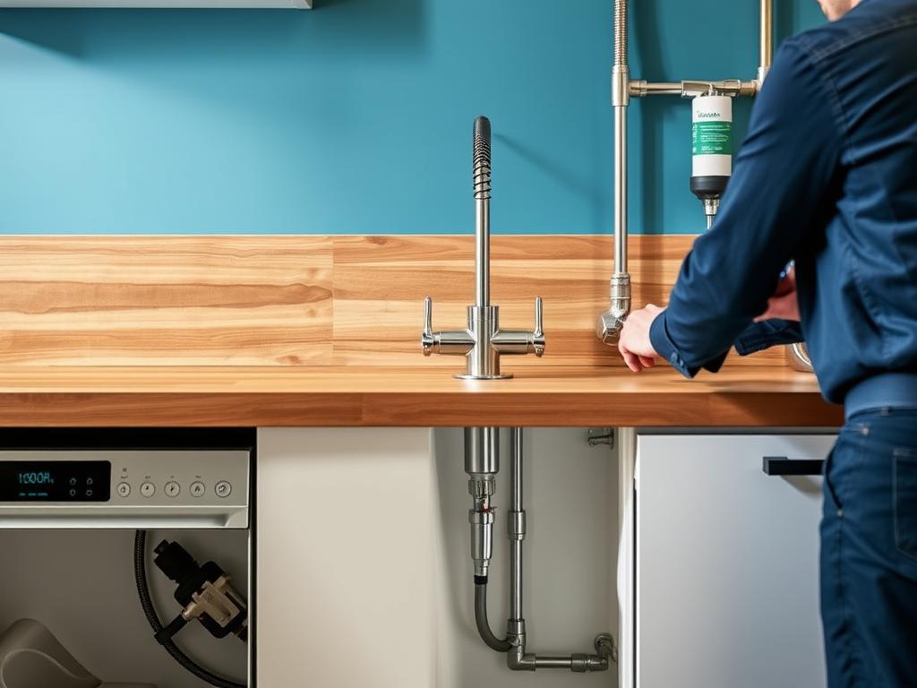 Kücheninstallation mit Rohrinstallation in Hannover