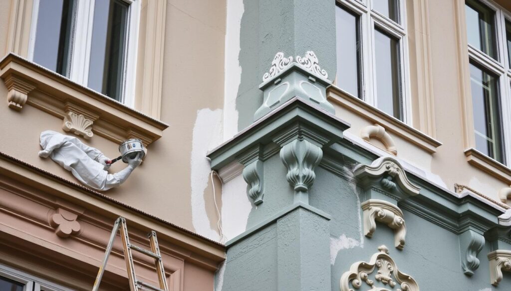 Maler Heyse Team bei Altbausanierung in Hannover