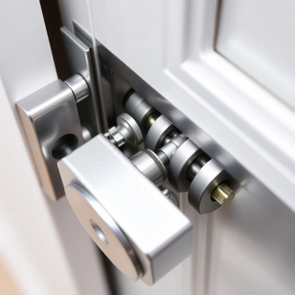 Mehrfachverriegelung einer Haustür Mehrfachverriegelung einer Haustür