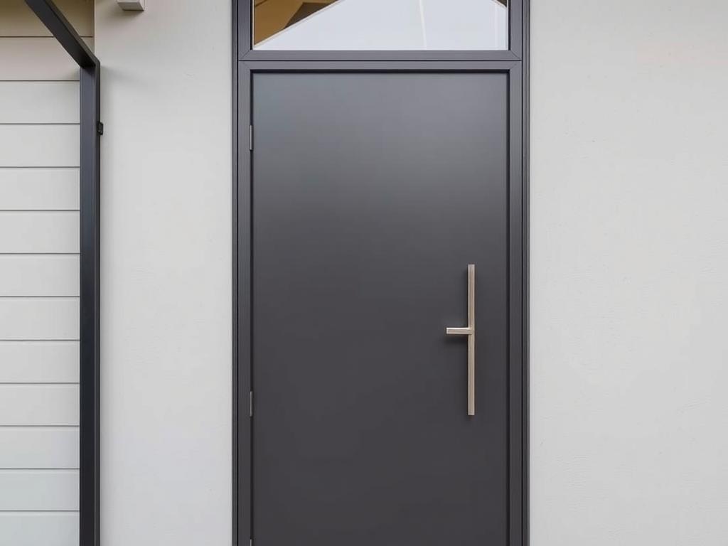 Moderne Haustür mit klaren Linien Moderne Haustür mit klaren Linien