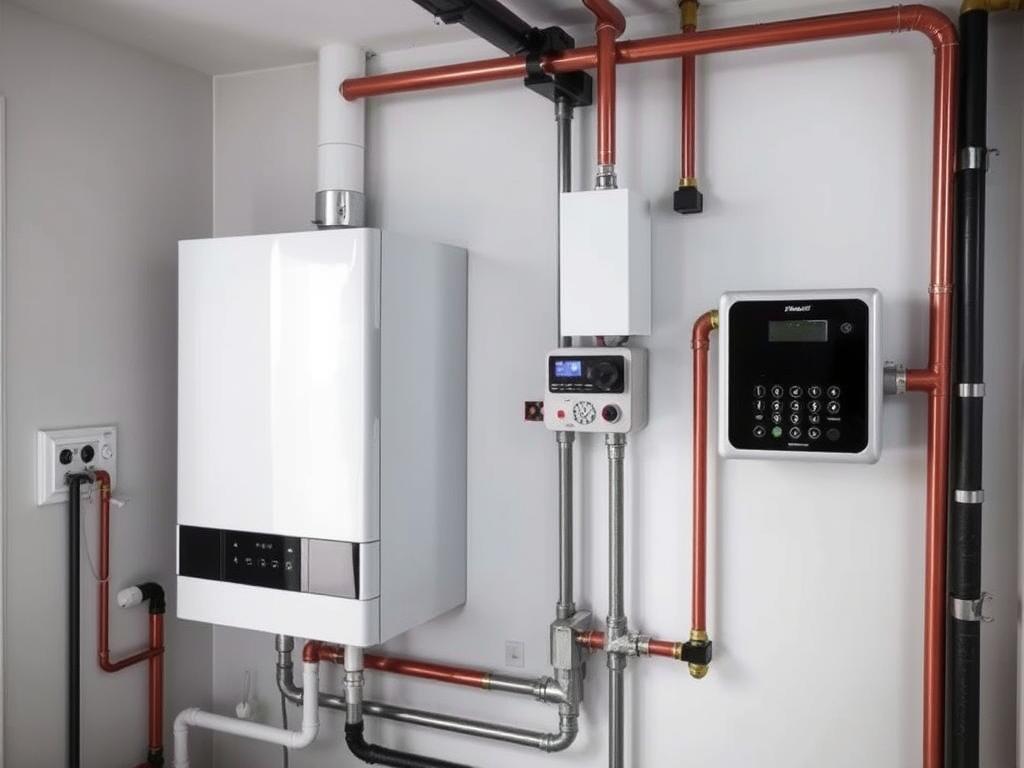 Moderne Heizungsinstallation in Hannover