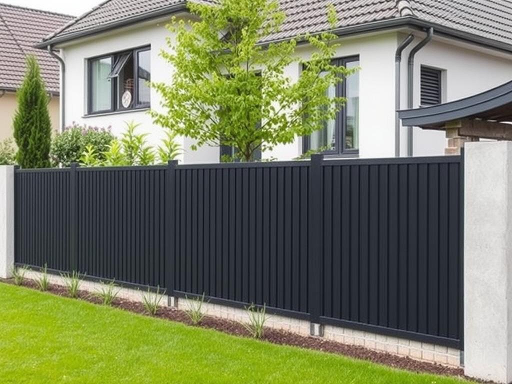 Moderner Sichtschutzzaun aus WPC in Hannover-List