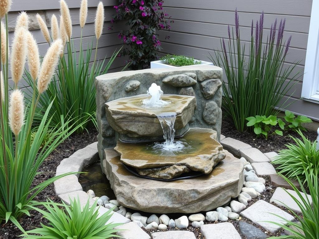 Modernes Wasserspiel im Garten für Gartenplanung & Gestaltung