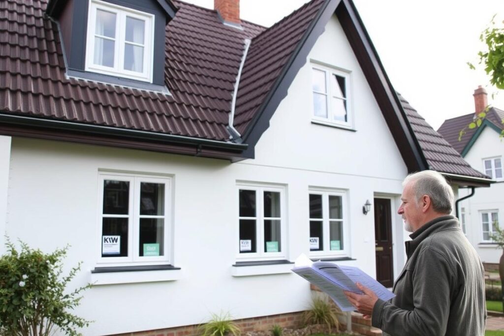 Niedersächsisches Einfamilienhaus mit neuen Fenstern und KfW Förderung Zertifikat