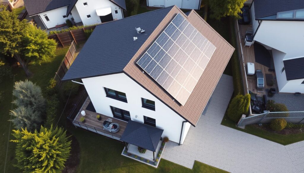 Photovoltaikanlage auf einem Einfamilienhaus in Niedersachsen