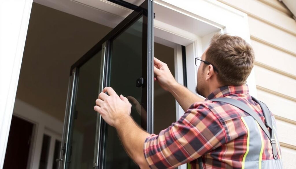 Professionelle Installation von Sicherheitsglas Fenstern durch Fachpersonal