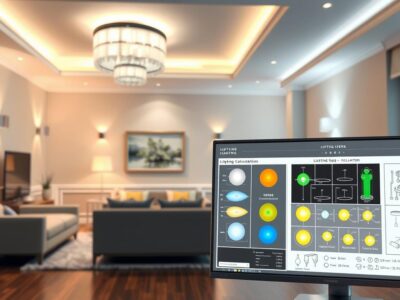 Professionelle Lichtplanung mit 3D-Visualisierung eines Beleuchtungskonzepts für Wohnraum
