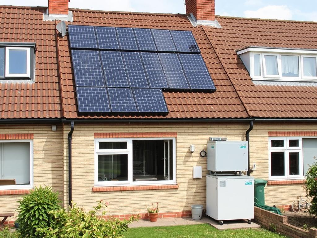 Reihenhaus mit 6 kWp Photovoltaikanlage und 8 kWh Speicher