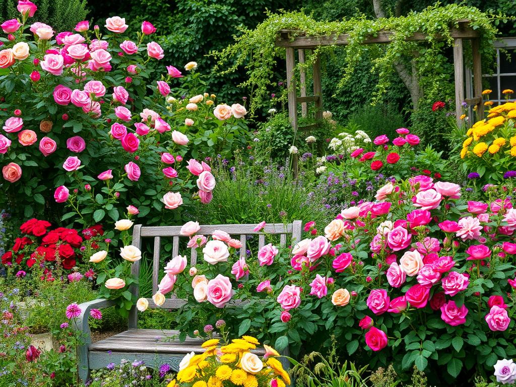 Romantischer Cottage-Garten für Gartenplanung & Gestaltung