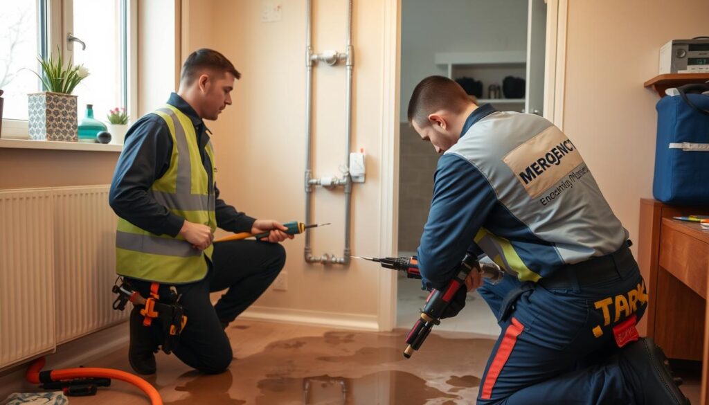 Sanitär-Notdienst bei einem Wasserschaden in Niedersachsen