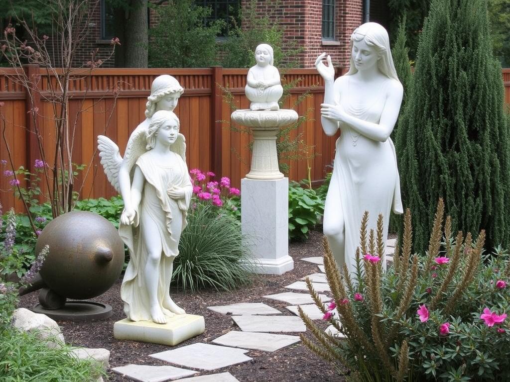 Skulpturen als Blickfang im Garten für Gartenplanung & Gestaltung