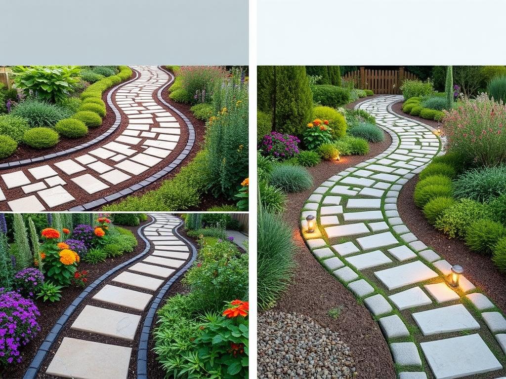 Verschiedene Wegeführungen im Garten für Gartenplanung & Gestaltung