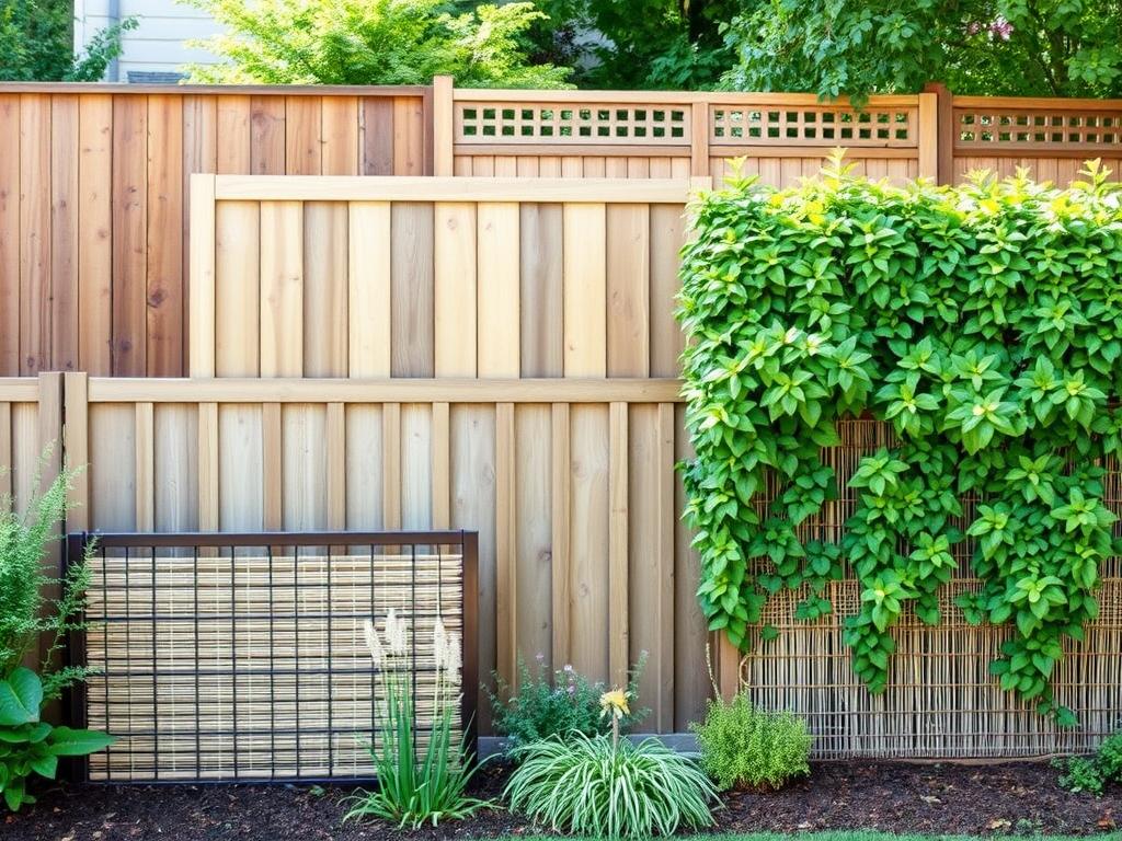 Verschiedene Zaunvarianten und Sichtschutzlösungen für Gartenplanung & Gestaltung